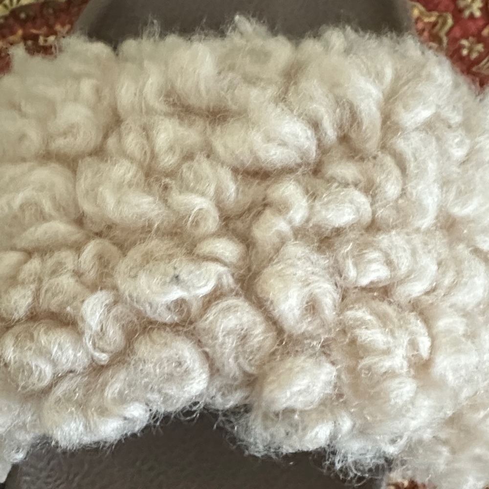 UGG Tan Fuzzy Slide Slippers - Picture 3 of 4